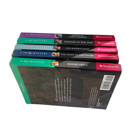American Girl Mystery Series Book Lot 5 Paperback Books Molly Kit Rebecca Marie - Picture 3 of 8